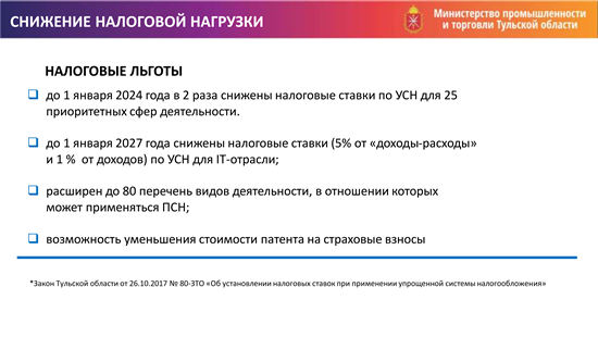 Поддержка малого предпринимательства