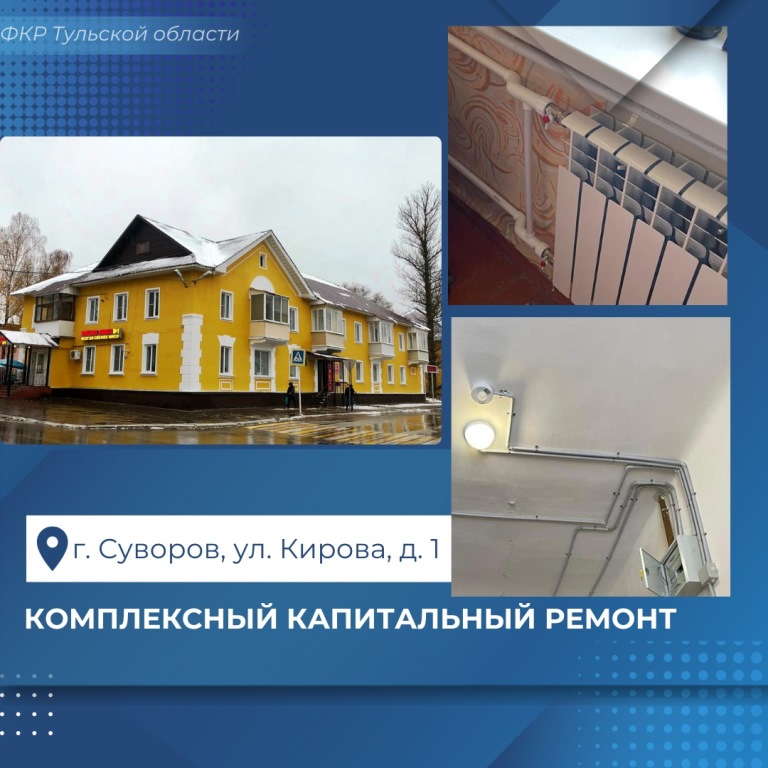 Комплексное обновление дома № 1 по ул. Кирова в Суворове